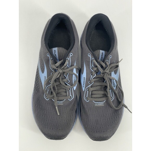 Brooks Glycerin 18 Running Shoes Sneaker Mens Size 11.5 D Gray Blue Cushion